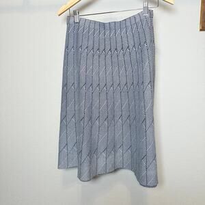 Women's Milano Black and White Geometric Pattern Pull On Skirt Size M